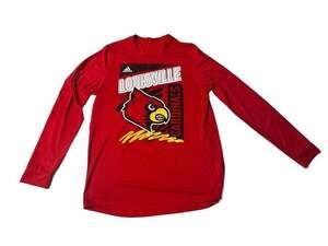 Adidas Louisville Cardinals Men's Red Long Sleeve Performance T-Shirt
